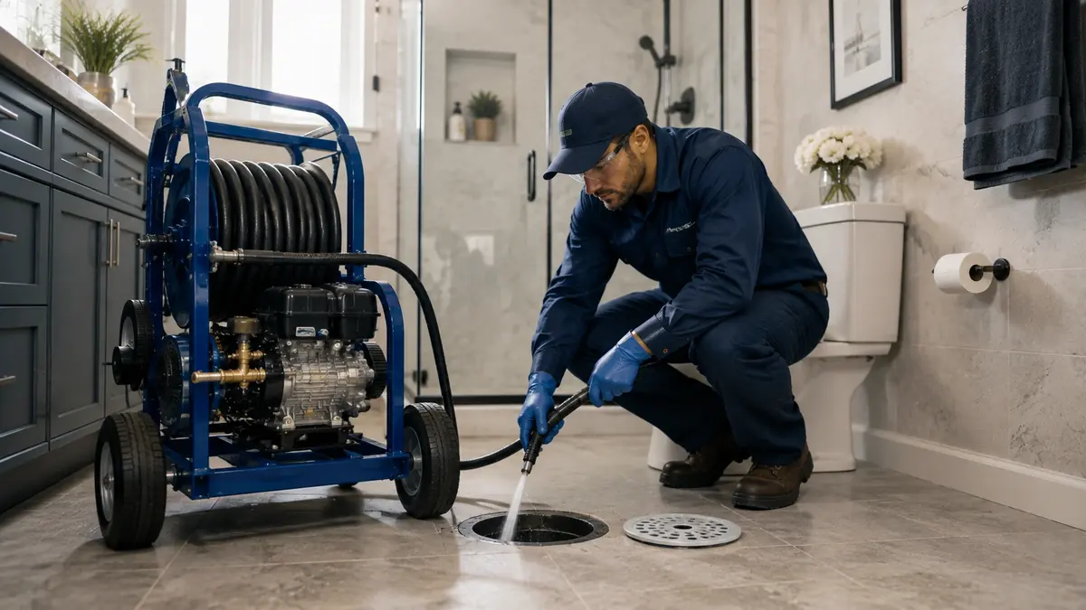 Bathroom Drain Hydro Jetting in Dinuba