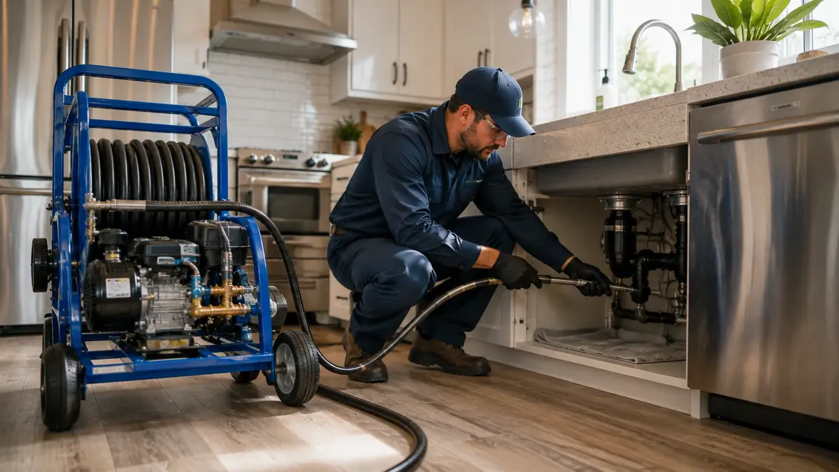 Kitchen Drain Hydro Jetting in Dinuba